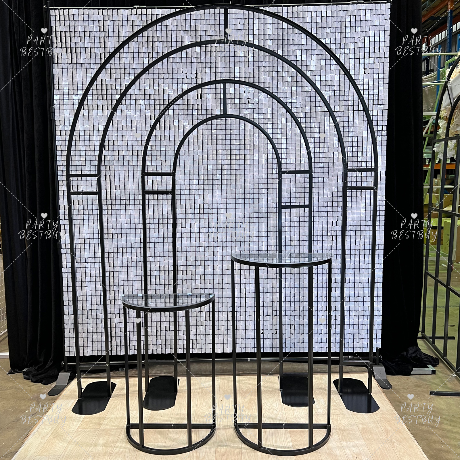 网站3 2PCS Semicircle Table